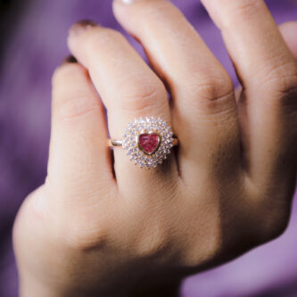 Stylish Adjustable AD Stone Free Size Golden Finger Ring For Any Occasion