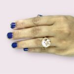 Elegant White Small Stone Gold Plated Crystal Ring for Girls/Women - Image 2